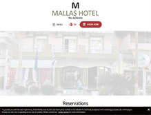 Tablet Screenshot of hotelmallas.gr